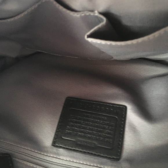 SOLD. COACH SIGNATURE LOGO JACQUARD BAG - Picture 7 of 14